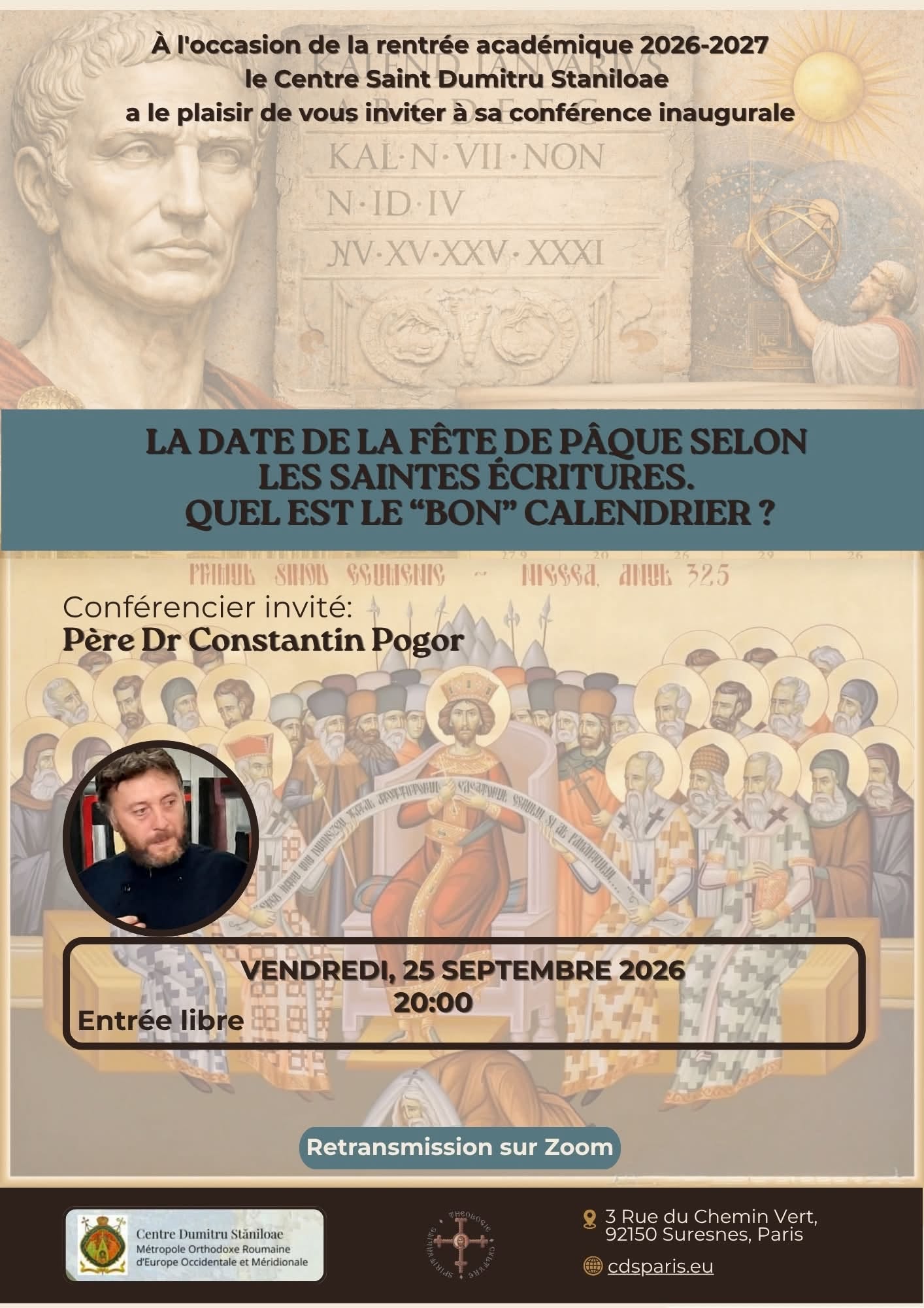Conférence: La date de la fête de Paque selon les Saintes Ecritures? Quel est le "bon" calendrier?
